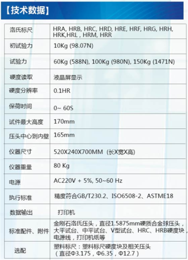 600MRD数显洛氏硬度计