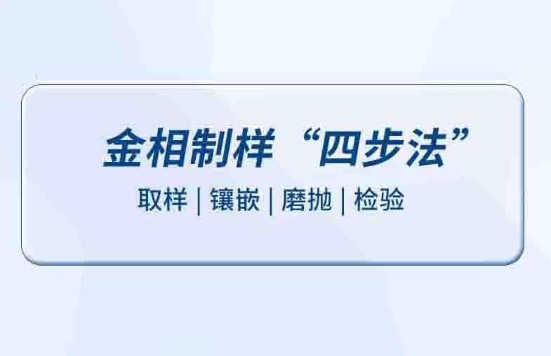 只需4步即可完成金相试样制备