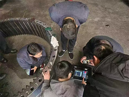 测无损渗碳层厚度，中高频大型齿轮淬火层深度测量，回转体支撑淬火层测量